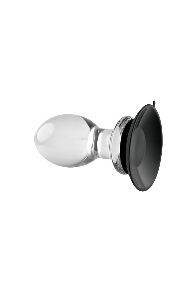 Gender X - Crystal Ball Butt Plug with Suction Cup - Clear - Stag Shop