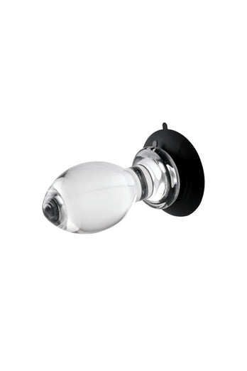 Gender X - Crystal Ball Butt Plug with Suction Cup - Clear - Stag Shop