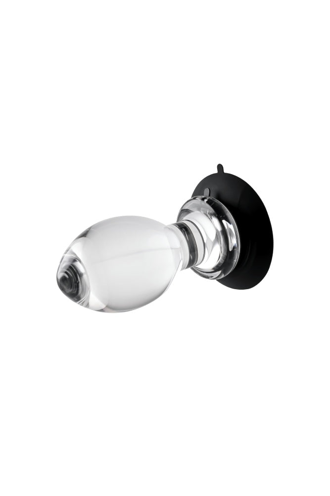 Gender X - Crystal Ball Butt Plug with Suction Cup - Clear - Stag Shop