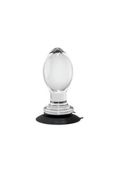 Gender X - Crystal Ball Butt Plug with Suction Cup - Clear - Stag Shop
