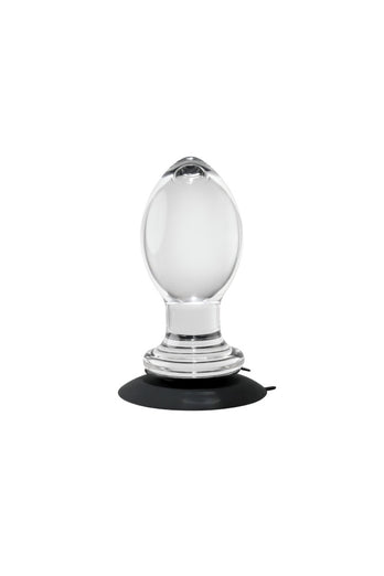 Gender X - Crystal Ball Butt Plug with Suction Cup - Clear - Stag Shop