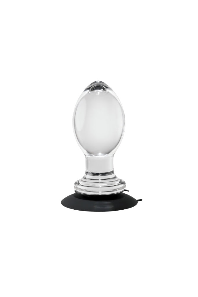 Gender X - Crystal Ball Butt Plug with Suction Cup - Clear - Stag Shop