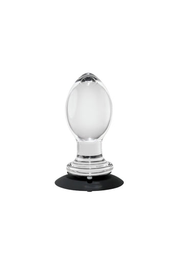 Gender X - Crystal Ball Butt Plug with Suction Cup - Clear - Stag Shop