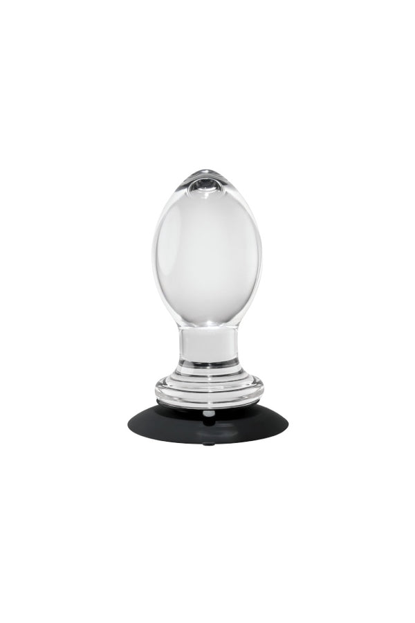 Gender X - Crystal Ball Butt Plug with Suction Cup - Clear - Stag Shop