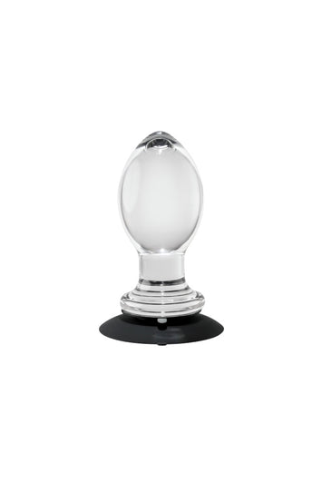 Gender X - Crystal Ball Butt Plug with Suction Cup - Clear - Stag Shop