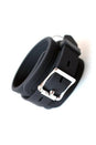 Stockroom - Locking Silicone Wrist Cuffs - Black/Silver - Stag Shop