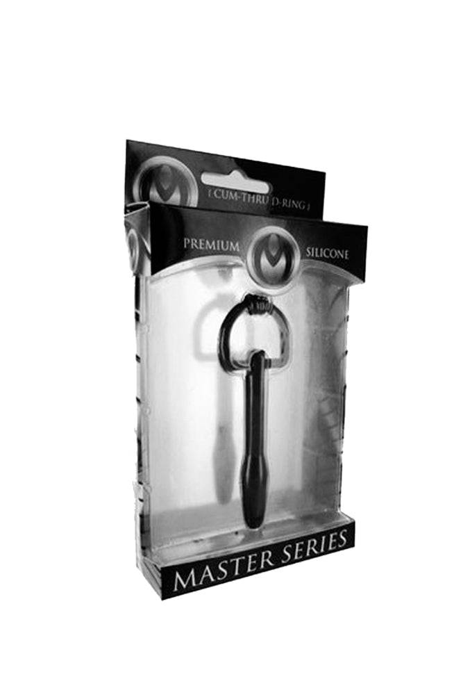 XR BRands - Master Series - Silicone Cum-Thru D-Ring Penis Plug - Stag Shop