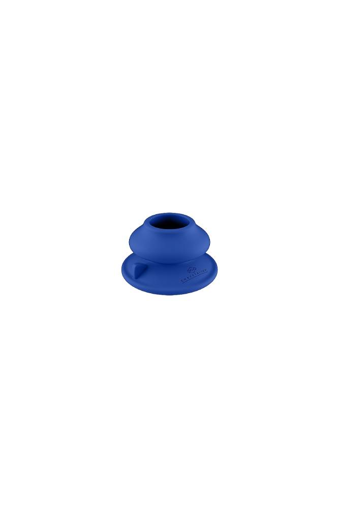 Shots Toys - Chrystalino - Silicone Suction Cup - Blue - Stag Shop