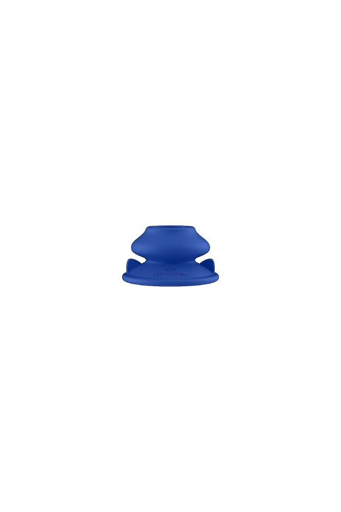 Shots Toys - Chrystalino - Silicone Suction Cup - Blue - Stag Shop