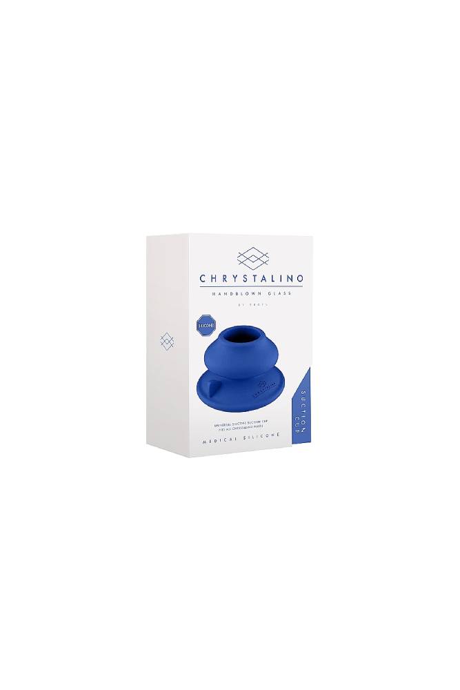 Shots Toys - Chrystalino - Silicone Suction Cup - Blue - Stag Shop