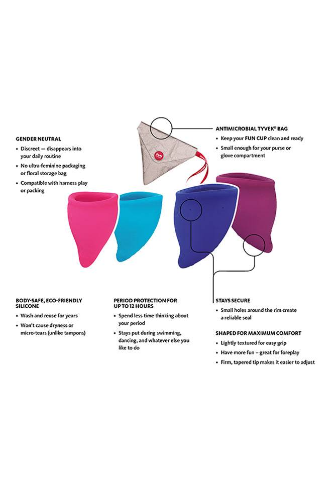 Fun Factory - Fun Cup Explore Menstrual Cup Kit - Size A & B - Stag Shop