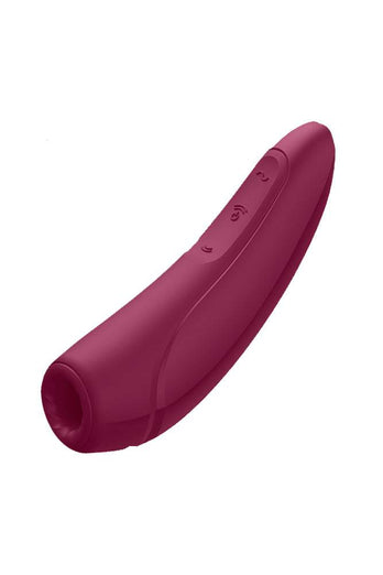 Satisfyer - Curvy 1 Plus Bluetooth Clitoral Stimulator - Bordeaux - Stag Shop