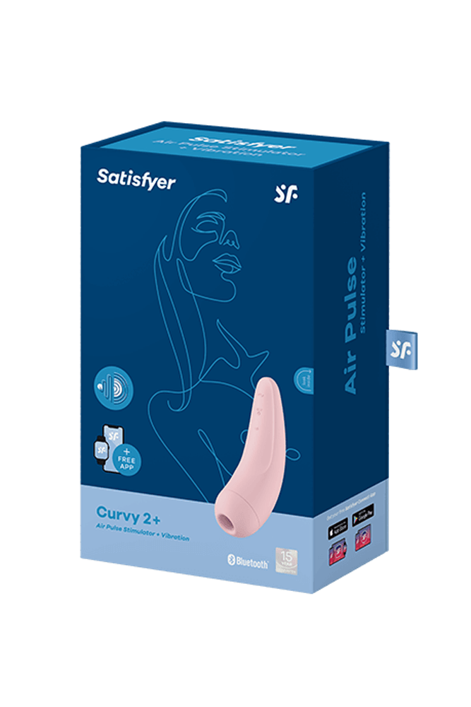 Satisfyer - Curvy 2 Plus Bluetooth Clitoral Stimulator - Pink - Stag Shop