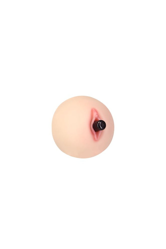 BMS Factory - Cutie Pies - Hannah's Handful Pussy & Boob Head Stroker - Beige - Stag Shop