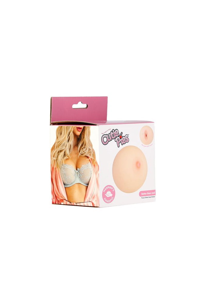 BMS Factory - Cutie Pies - Hannah's Handful Pussy & Boob Head Stroker - Beige - Stag Shop