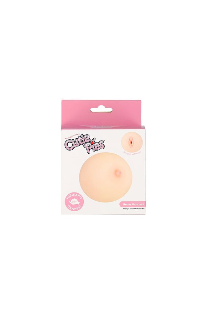 BMS Factory - Cutie Pies - Hannah's Handful Pussy & Boob Head Stroker - Beige - Stag Shop