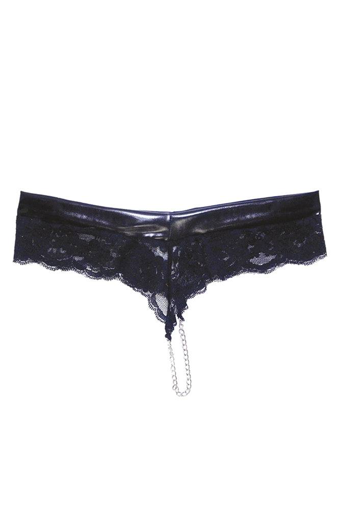 Coquette - D9268 - Low Rise Lace Panty - Black - Stag Shop