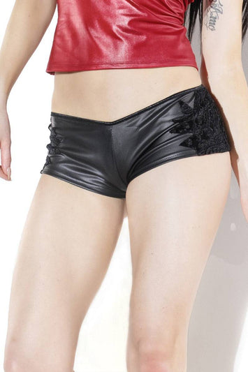Coquette - D9315 - Booty Short - Black - OS - Stag Shop