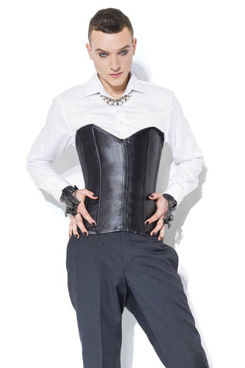 Coquette - D9351 - Matte Metal Boned Corset - Stag Shop