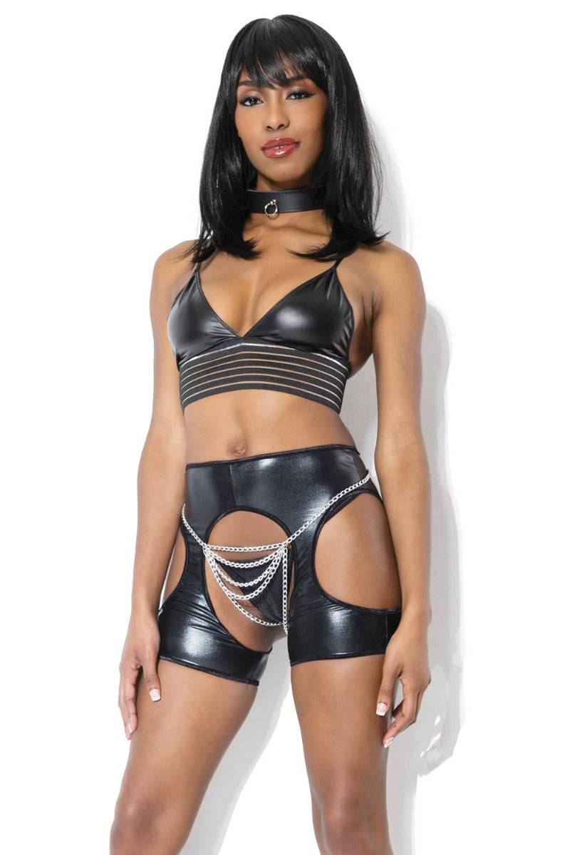 Coquette - D9371 - Forever Matte Elastic Bralette - Black - OS - Stag Shop