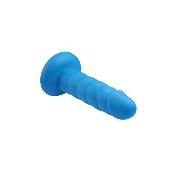 Rock Candy Toys - Suga Daddy - 5.5 Inch Silicone Dildo - Blue - Stag Shop