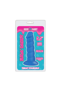 Thumbnail for Rock Candy Toys - Suga Daddy - 5.5 Inch Silicone Dildo - Blue - Stag Shop