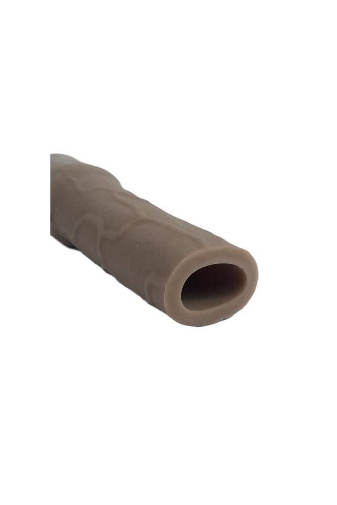 Topco - Cyberskin - 3I nch Xtra Thick Uncut Penis Extension - Dark - Stag Shop