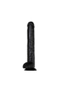 Adam & Eve - Dark Rider 15 Inch Dildo - Black - Stag Shop