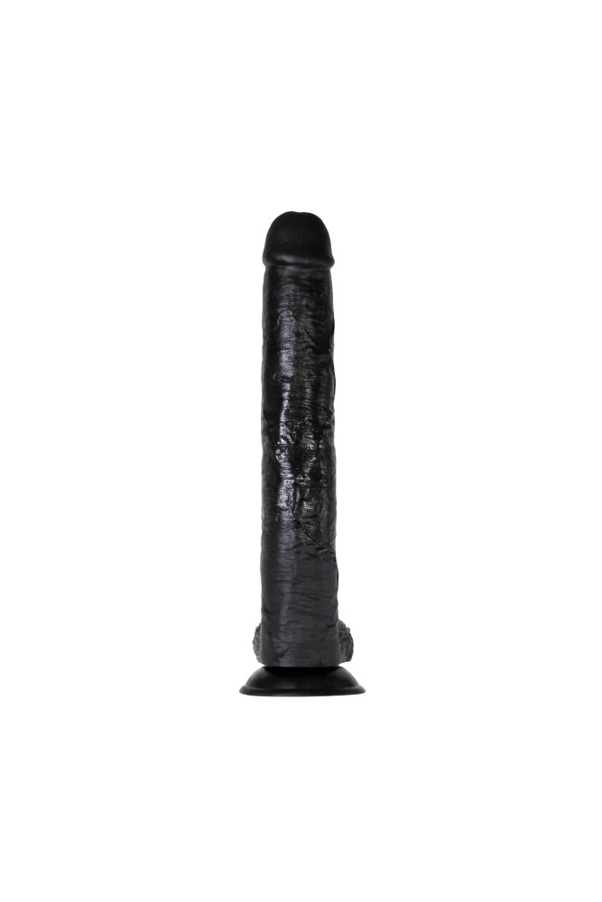 Adam & Eve - Dark Rider 15 Inch Dildo - Black - Stag Shop