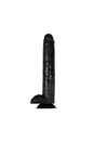 Adam & Eve - Dark Rider 15 Inch Dildo - Black - Stag Shop