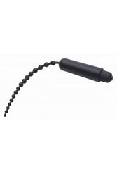 XR Brands - Master Series - Dark Rod Vibrating Beaded Silicone Sound - Stag Shop