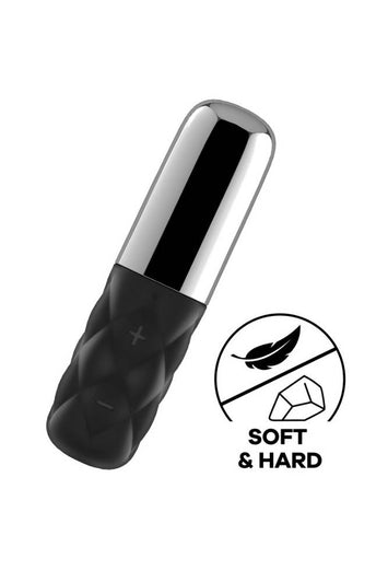 Satisfyer - Sparkling Darling Mini Vibrator - Black - Stag Shop
