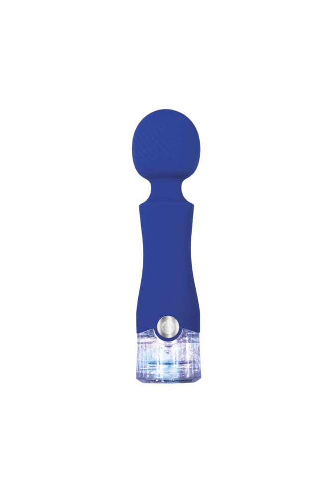 Evolved - Dazzle Mini Wand Vibrator - Blue - Stag Shop