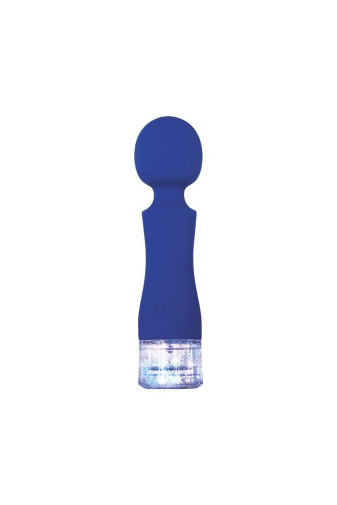 Evolved - Dazzle Mini Wand Vibrator - Blue - Stag Shop