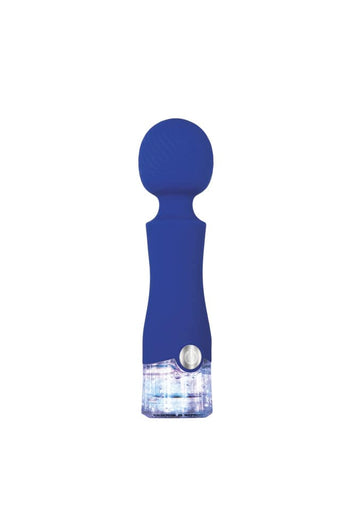 Evolved - Dazzle Mini Wand Vibrator - Blue - Stag Shop