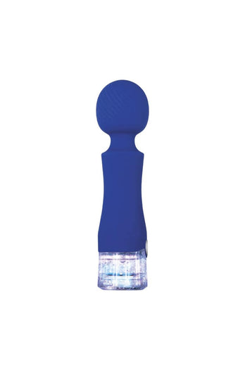 Evolved - Dazzle Mini Wand Vibrator - Blue - Stag Shop
