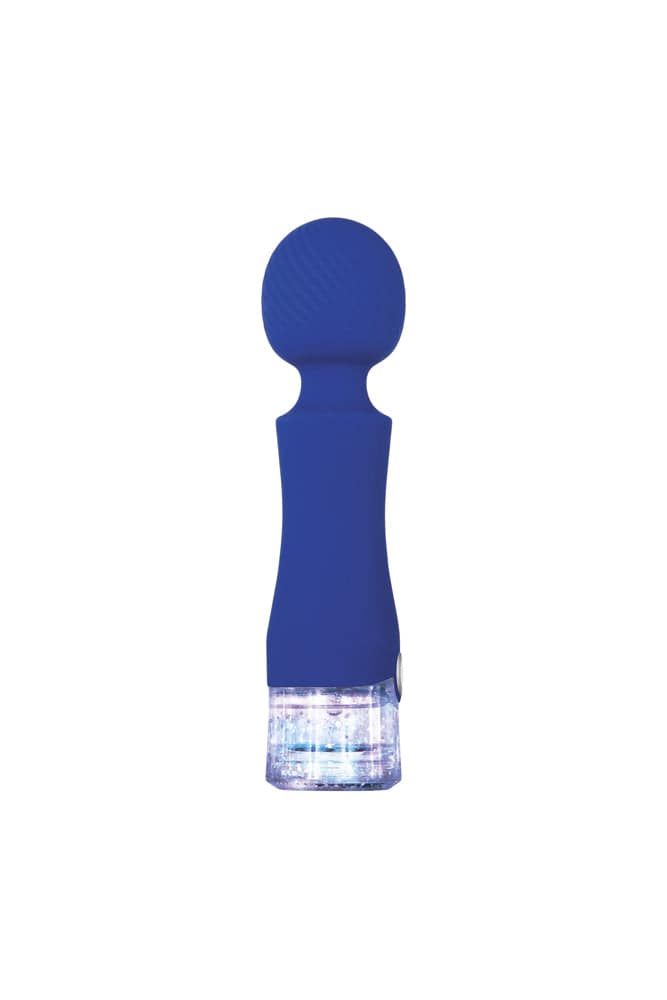 Evolved - Dazzle Mini Wand Vibrator - Blue - Stag Shop