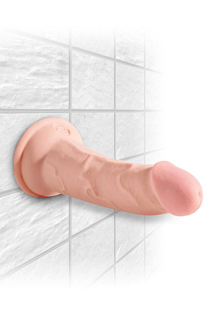 Pipedream - King Cock Plus - Triple Density Realistic Dildo - 6 Inch - Beige - Stag Shop