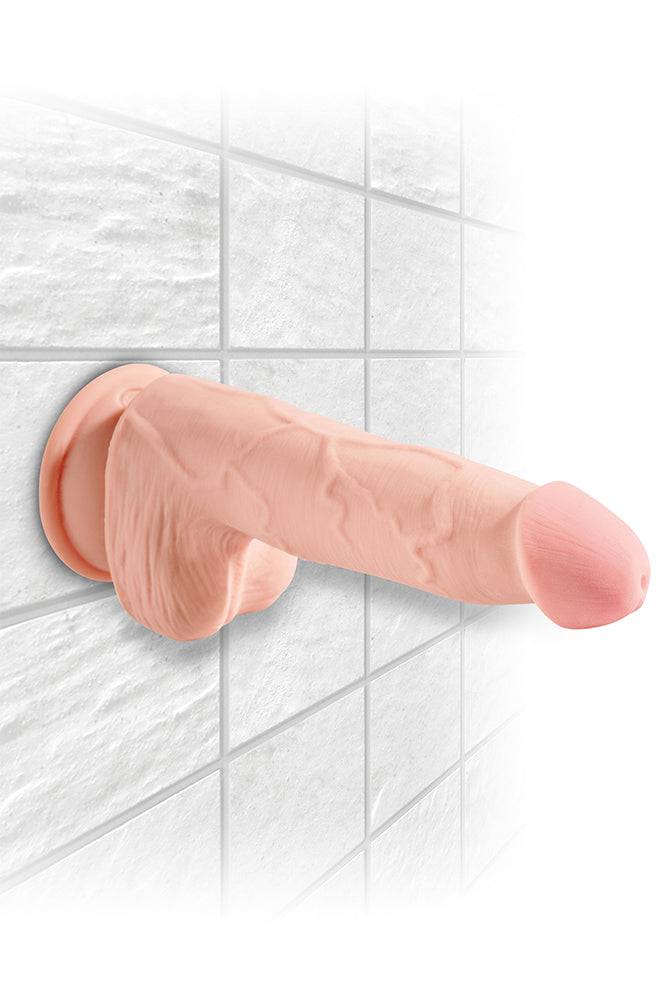Pipedream - King Cock Plus - Triple Density Realistic Dildo With Balls - 6.5 Inch - Beige - Stag Shop