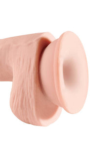 Thumbnail for Pipedream - King Cock Plus - Triple Density Realistic Dildo With Balls - 6.5 Inch - Beige - Stag Shop