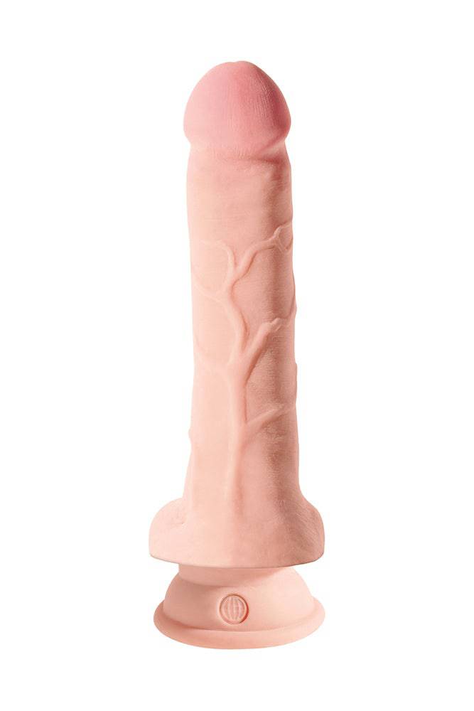 Pipedream - King Cock Plus - Triple Density Realistic Dildo With Balls - 8 Inch - Beige - Stag Shop