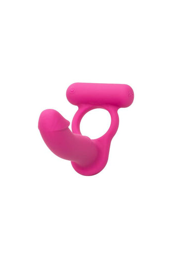 Cal Exotics - Couple Enhancer - Silicone Rechargeable Double Diver - Pink - Stag Shop