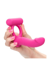 Cal Exotics - Couple Enhancer - Silicone Rechargeable Double Diver - Pink - Stag Shop