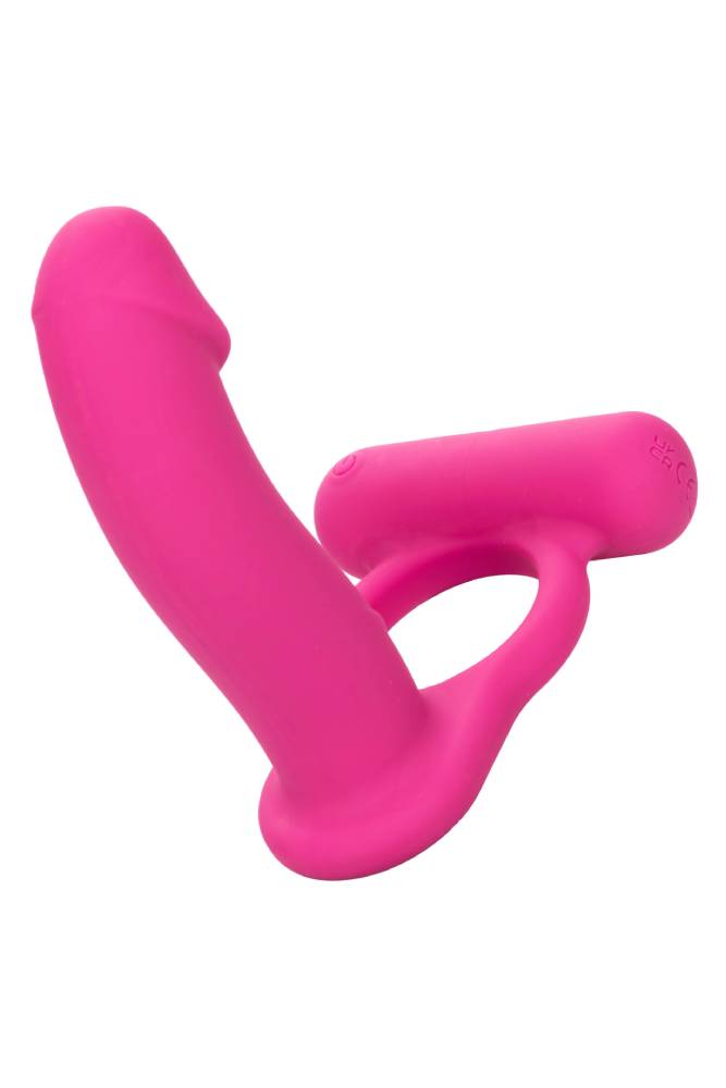 Cal Exotics - Couple Enhancer - Silicone Rechargeable Double Diver - Pink - Stag Shop