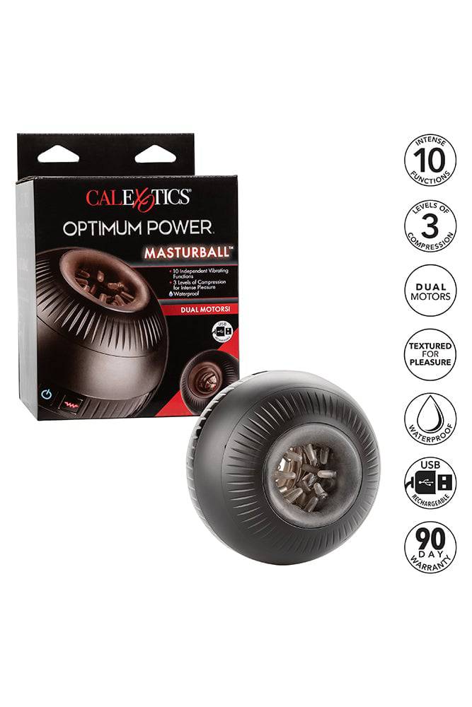 Cal Exotics - Optimum Power - Masturball Vibrating Masturbator - Black - Stag Shop