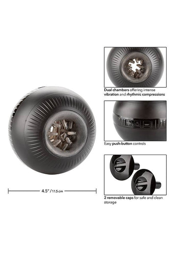 Cal Exotics - Optimum Power - Masturball Vibrating Masturbator - Black - Stag Shop