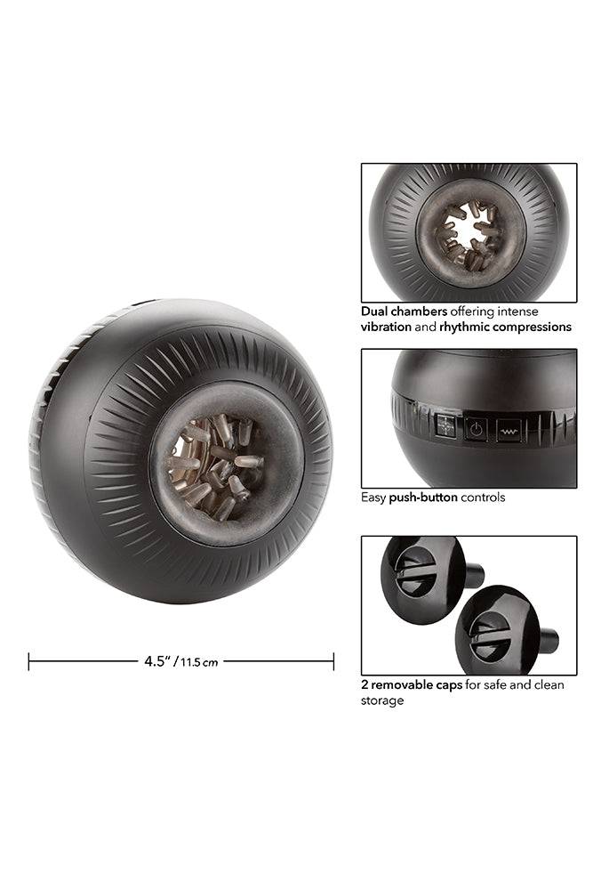 Cal Exotics - Optimum Power - Masturball Vibrating Masturbator - Black - Stag Shop