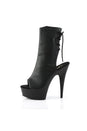 Pleaser USA - Delight 6 Inches Pleather Stiletto Boot - Black - Stag Shop