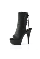 Pleaser USA - Delight 6 Inches Pleather Stiletto Boot - Black - Stag Shop