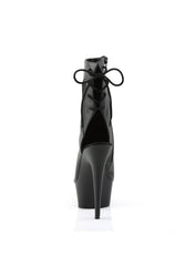 Pleaser USA - Delight 6 Inches Pleather Stiletto Boot - Black - Stag Shop